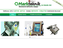 Tablet Screenshot of markteknikdecolombia.com